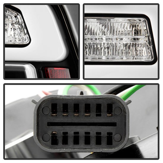 Spyder Auto Tail Light Assembly, Apex Series, Clear Lens, Black Housing, LED – 5089144