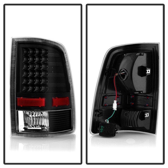 Spyder Auto Tail Light Assembly, LED, Clear Lens, Black Housing, Set of 2 – 9025587