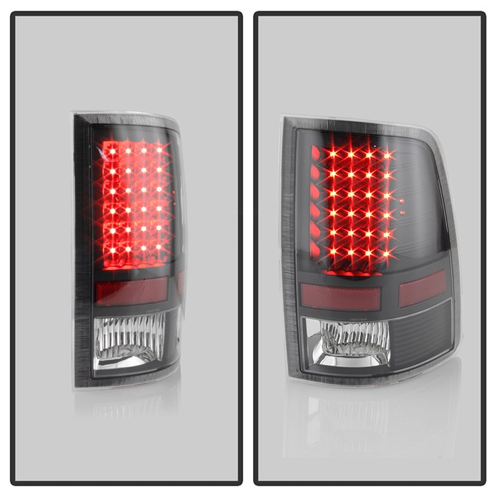 Spyder Auto Tail Light Assembly, LED, Clear Lens, Black Housing, Set of 2 – 9025587