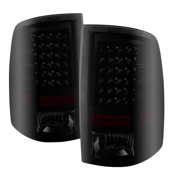 Spyder Auto Tail Light Assembly, LED, Black/ Smoke Lens, Black Housing, Set of 2 – 9025617