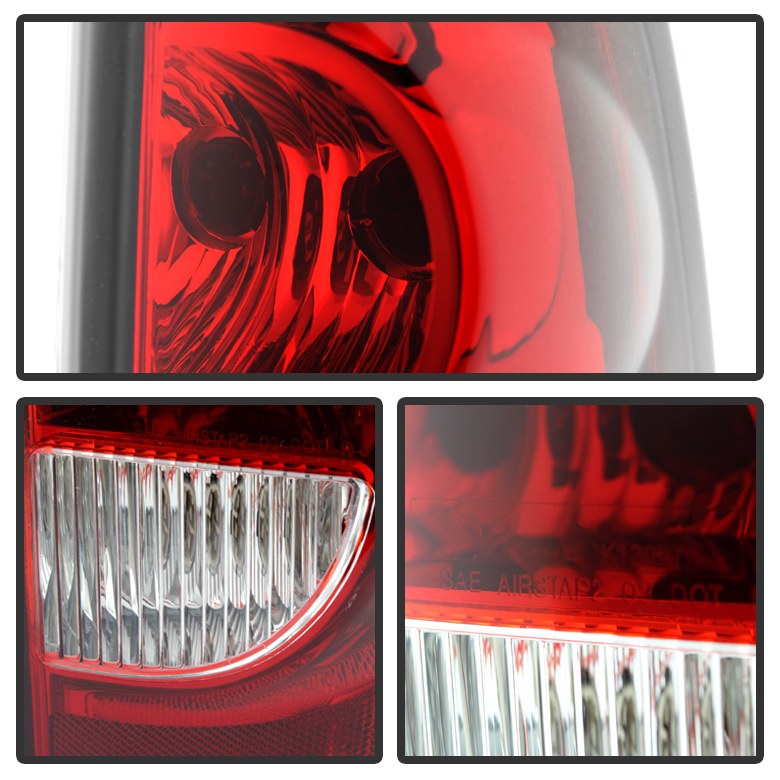 Spyder Auto Tail Light Assembly, Uses Stock Bulbs, Red/ Clear Lens, Black Housing, Set of 2 – 9026362