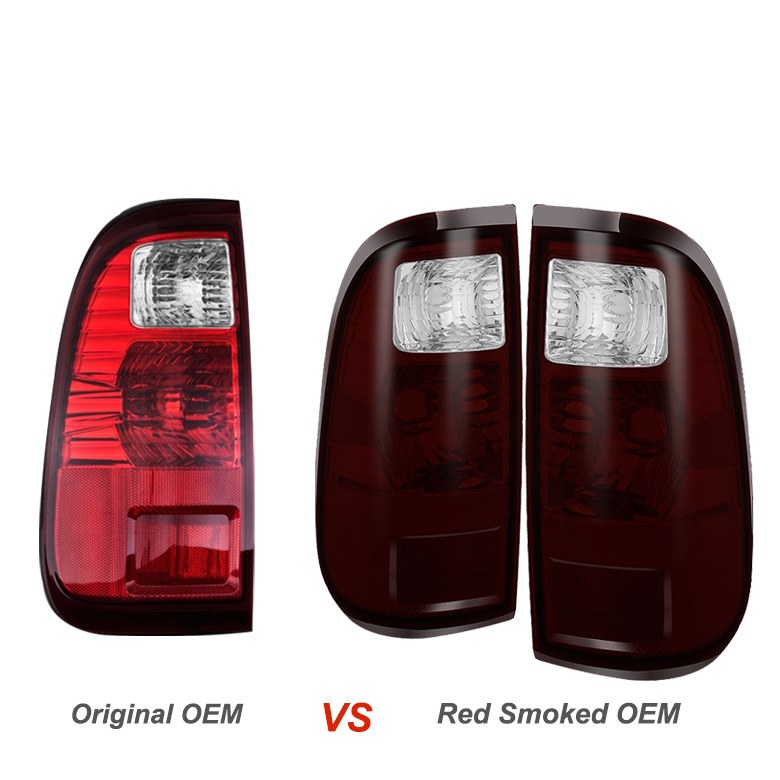 Spyder Auto Tail Light Assembly, Uses Stock Bulbs, Red Smoke Lens, Black Housing, Set of 2 – 9026379