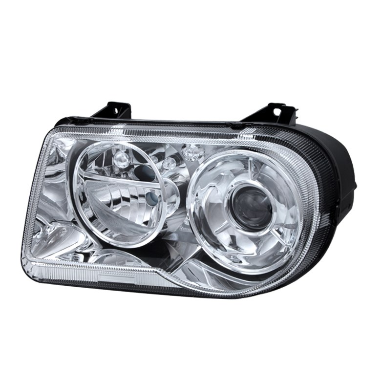 Spyder Auto Headlight Assembly, Bulb Not Included, Projector Beam, Clear Lens, Black Housing, Uses Stock Bulb, Single – 9026607