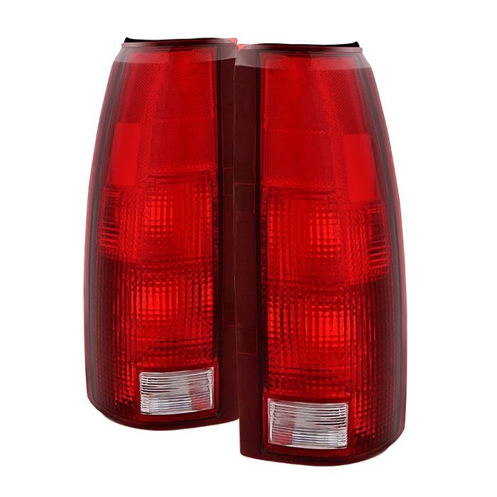 Spyder Auto Tail Light Assembly, Red Lens, Black Housing, Set of 2 – 9028779