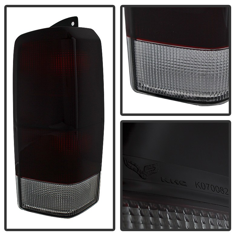 Spyder Auto Tail Light Assembly, Uses Stock Bulbs, Red Smoke Lens, Black Housing, Set of 2 – 9029868