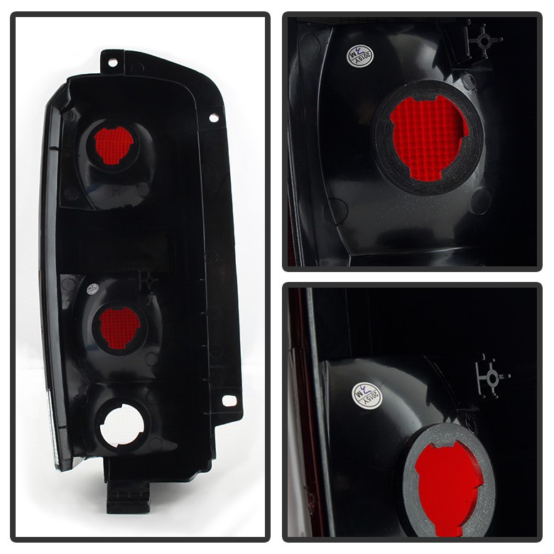 Spyder Auto Tail Light Assembly, Uses Stock Bulbs, Red Smoke Lens, Black Housing, Set of 2 – 9029868