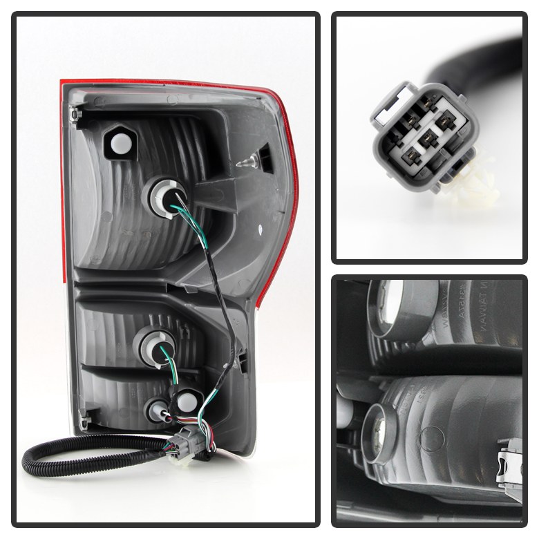 Spyder Auto Tail Light Assembly, Uses Stock Bulbs, Red/ Clear Lens, Black Housing, Single – 9029981
