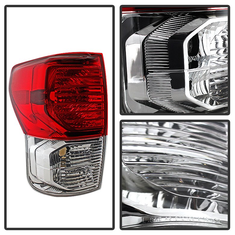 Spyder Auto Tail Light Assembly, Uses Stock Bulbs, Red/ Clear Lens, Black Housing, Single – 9029998