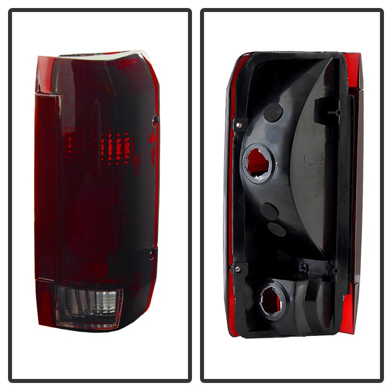 Spyder Auto Tail Light Assembly, Uses Stock Bulbs, Red Smoke Lens, Black Housing, Set of 2 – 9030567