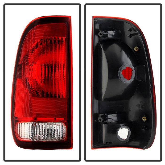 Spyder Auto Tail Light Assembly, LED, Red/Clear OEM Lens, Black Housing, Set of 2 – 9030987
