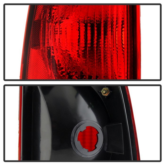 Spyder Auto Tail Light Assembly, LED, Red/Clear OEM Lens, Black Housing, Set of 2 – 9030987