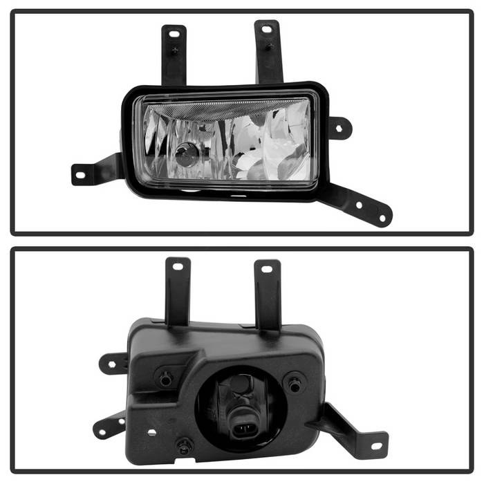 Spyder Auto Driving/ Fog Light, Halogen Bulb, OE Size/ Shape, Clear Lens, Chrome Plated Housing and Trim Cover – 9031588