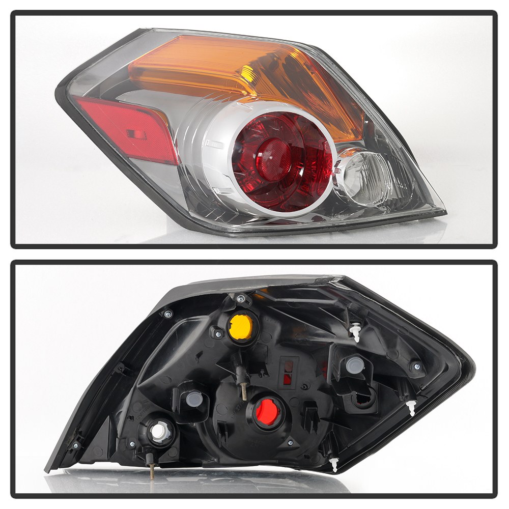 Spyder Auto Tail Light Assembly, Uses Stock Bulbs, Red/ Clear Lens, Black Housing, Single – 9032059