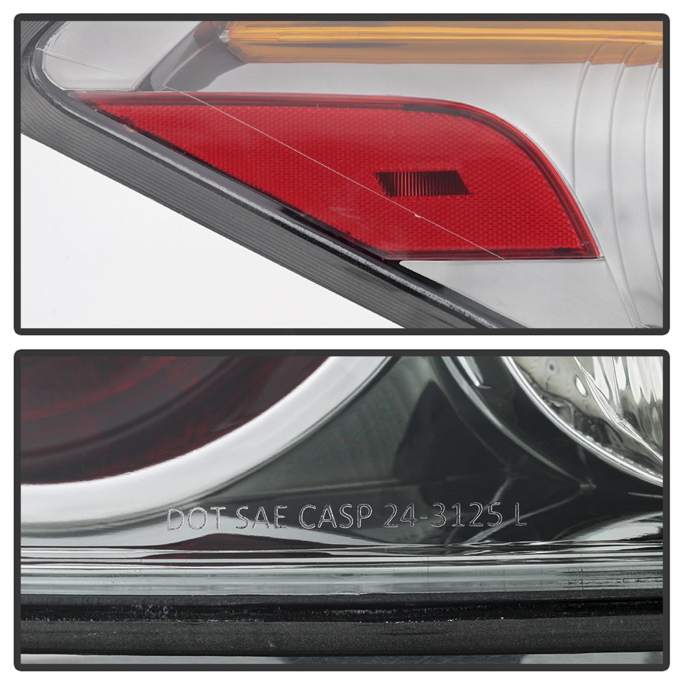 Spyder Auto Tail Light Assembly, Uses Stock Bulbs, Red/ Clear Lens, Black Housing, Single – 9032059
