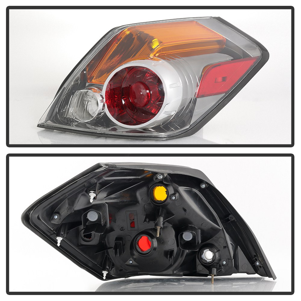 Spyder Auto Tail Light Assembly, Uses Stock Bulbs, Red/ Clear Lens, Black Housing, Single – 9032066