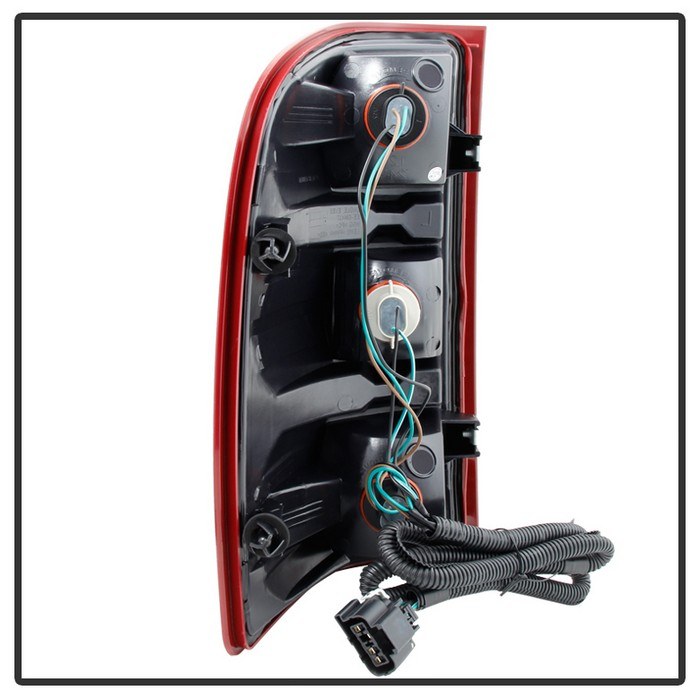 Spyder Auto Tail Light Assembly, Halogen, Dark Red Lens, Black Housing, Set of 2 – 9033100