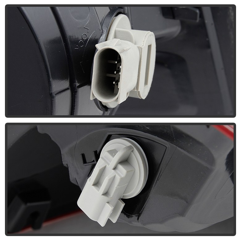 Spyder Auto Tail Light Assembly, Uses Stock Bulbs, Red/ Clear Lens, Black Housing, Single – 9033162