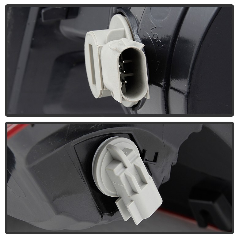Spyder Auto Tail Light Assembly, Uses Stock Bulbs, Red/ Clear Lens, Black Housing, Single – 9033179