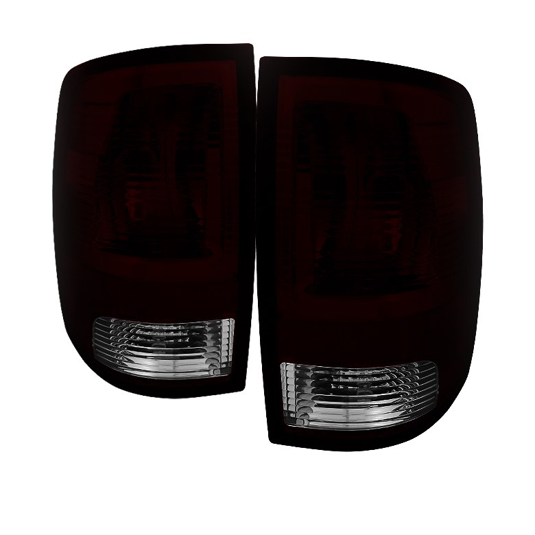 Spyder Auto Tail Light Assembly, Uses Stock Bulbs, Dark Red Lens, Black Housing, Set of 2 – 9033186
