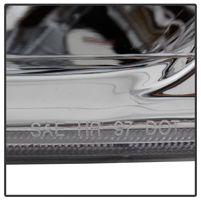 Spyder Auto Headlight Assembly, Bulb Not Included, Standard Beam, Clear Lens, Chrome Plated Housing, Set of 2, With Corner Lights – 9033315