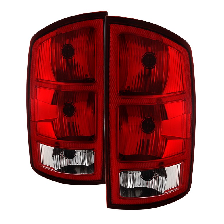 Spyder Auto Tail Light Assembly, Uses Stock Bulbs, Red/ Clear Lens, Black Housing, Set of 2 – 9033568
