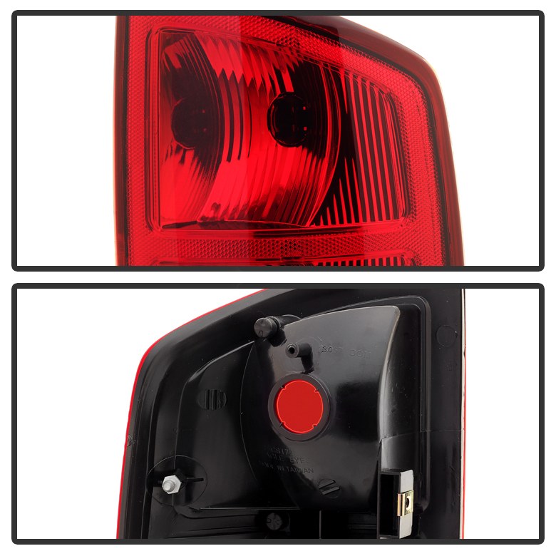 Spyder Auto Tail Light Assembly, Uses Stock Bulbs, Red/ Clear Lens, Black Housing, Set of 2 – 9033568