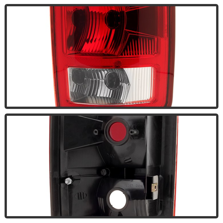 Spyder Auto Tail Light Assembly, Uses Stock Bulbs, Red/ Clear Lens, Black Housing, Set of 2 – 9033568