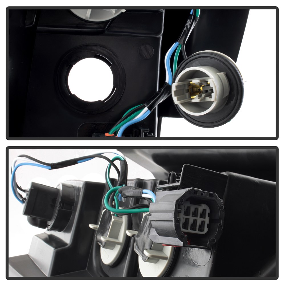 Spyder Auto Tail Light Assembly, LED, Red/ Clear Lens, Black Housing, Clear Bulb, Single – 9037689