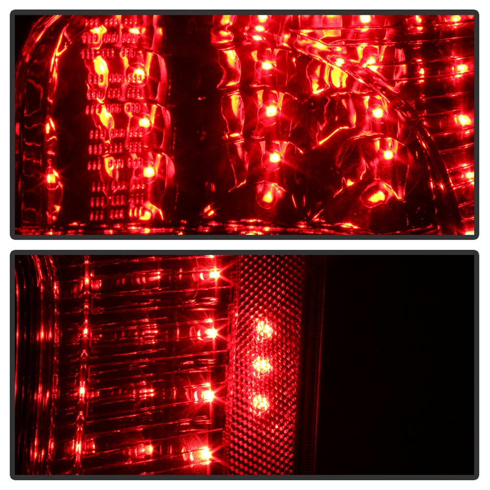 Spyder Auto Tail Light Assembly, LED, Red/ Clear Lens, Black Housing, Clear Bulb, Single – 9037689