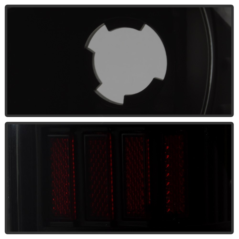 Spyder Auto Tail Light Assembly, LED, Black Smoke Lens, Bar Style, Black Housing, Clear Bulb, Set of 2 – 9038501
