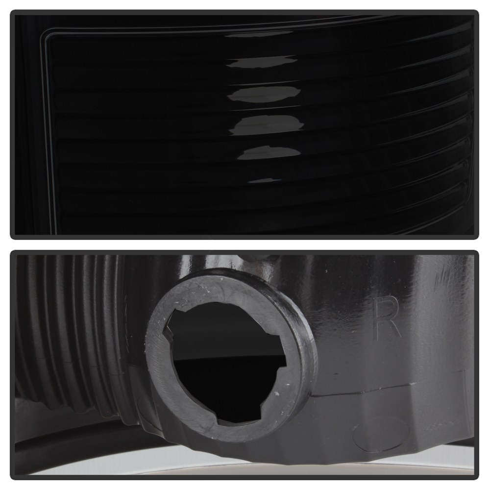 Spyder Auto Tail Light Assembly, LED, Black/ Smoke Lens, Black Housing, Set of 2 – 9038518