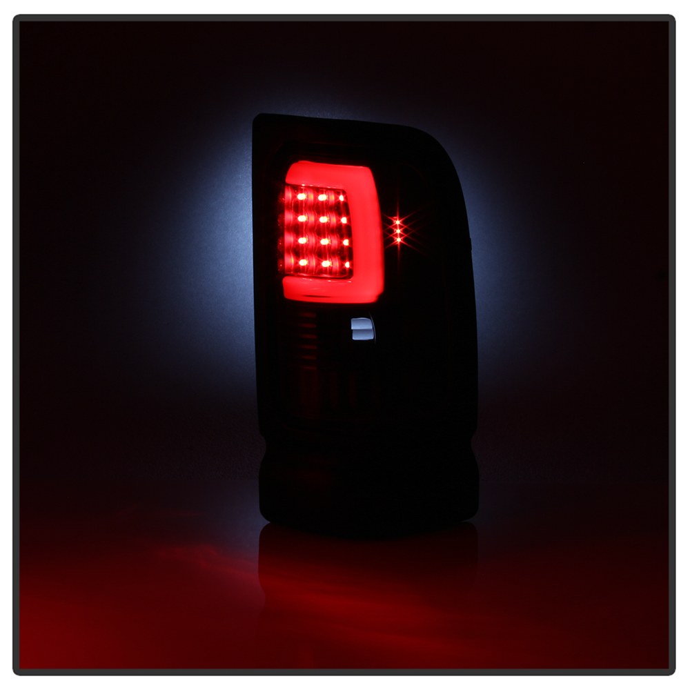 Spyder Auto Tail Light Assembly, LED, Clear Lens, Bar Style, Black Housing, Set of 2 – 9038860