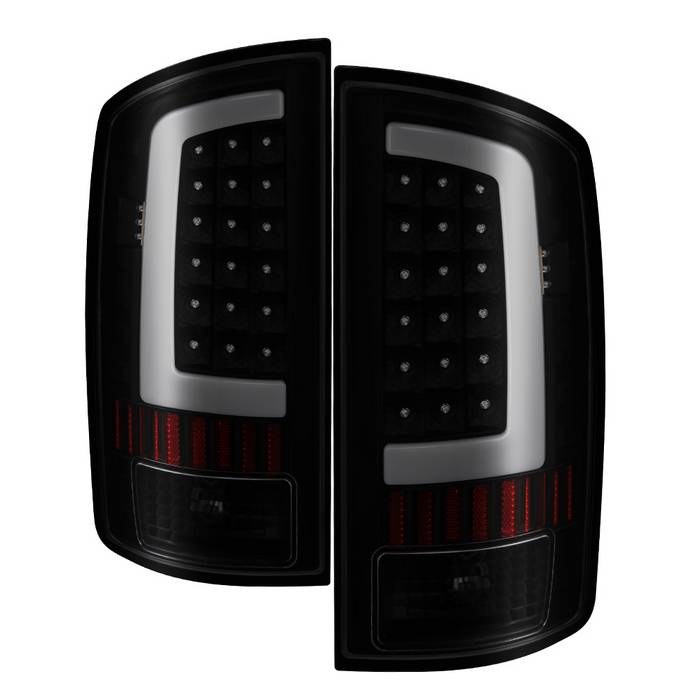 Spyder Auto Tail Light Assembly, LED, Black Smoke Lens, Black Housing, Red Bulb, Set of 2 – 9040269