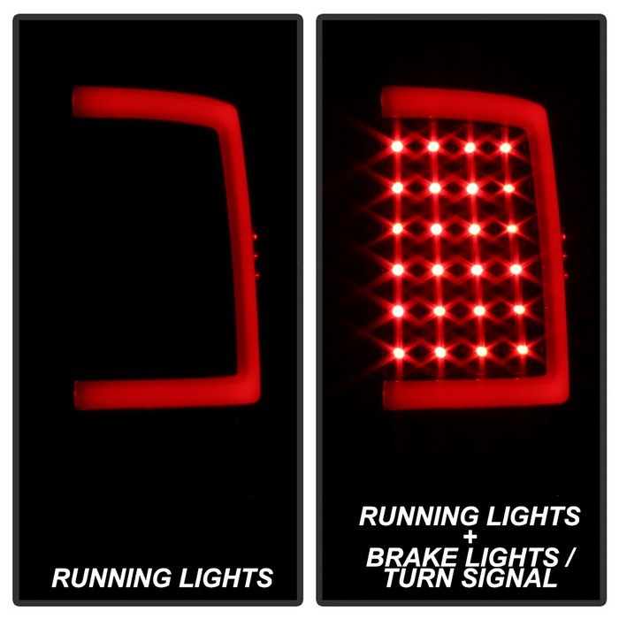 Spyder Auto Tail Light Assembly, LED, Black Smoke Lens, Black Housing, Set of 2 – 9041020