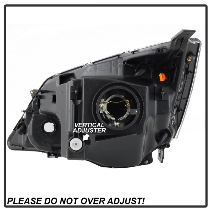 Spyder Auto Headlight Assembly, Halogen High Beam/ Halogen Low Beam Bulb, Clear Lens, Chrome Housing, DOT/ SAE Approved, Single – 9041068