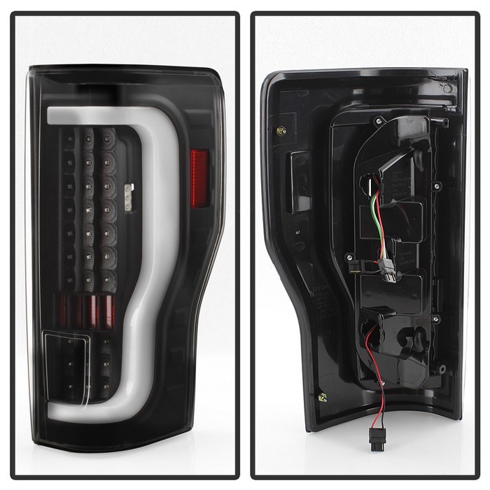 Spyder Auto Tail Light Assembly, LED, Clear Lens, Black Housing, Set of 2 – 9041600