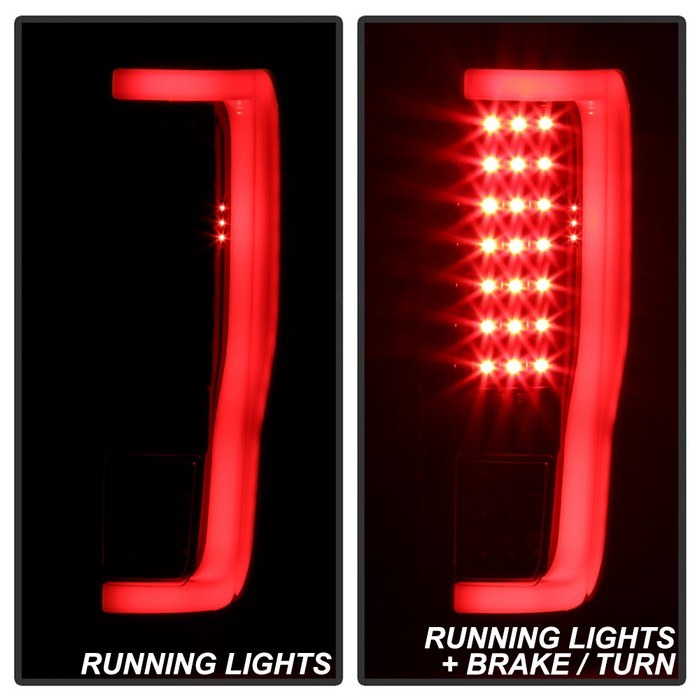 Spyder Auto Tail Light Assembly, LED, Clear Lens, Black Housing, Set of 2 – 9041600