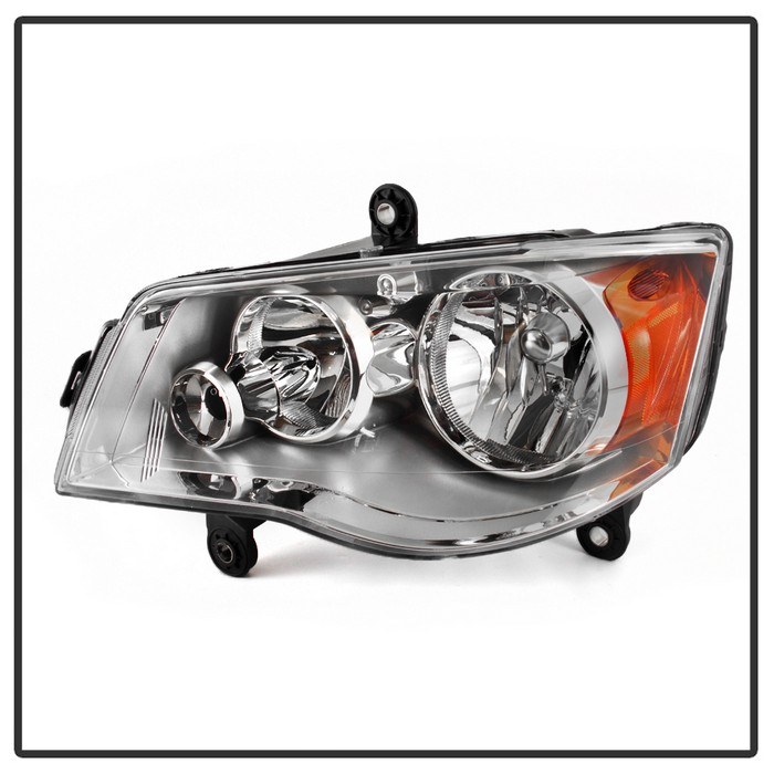 Spyder Auto Headlight Assembly, Clear Lens, Chrome Housing, DOT/ SAE Approved, Set of 2 – 9042508