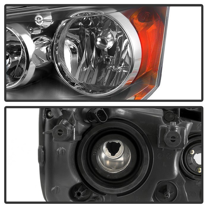 Spyder Auto Headlight Assembly, Clear Lens, Chrome Housing, DOT/ SAE Approved, Set of 2 – 9042508