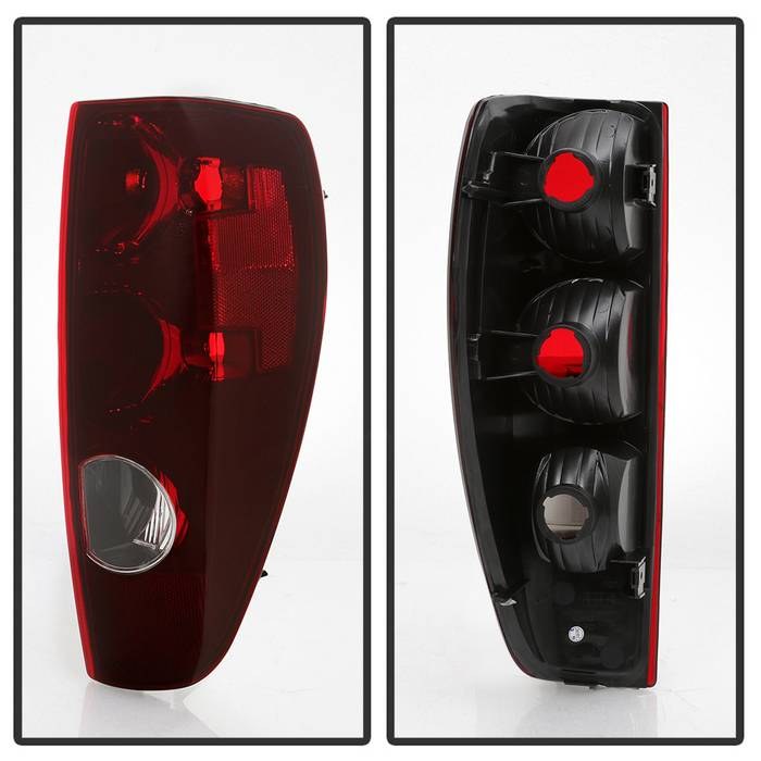 Spyder Auto Tail Light Assembly, Red Lens, Black Housing, Set of 2 – 9045790