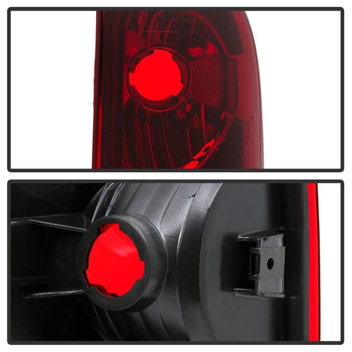 Spyder Auto Tail Light Assembly, Red Lens, Black Housing, Set of 2 – 9045790