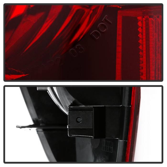 Spyder Auto Tail Light Assembly, Red Lens, Black Housing, Set of 2 – 9045790