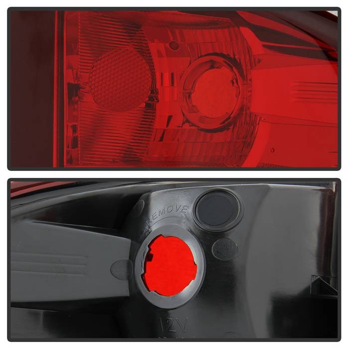 Spyder Auto Tail Light Assembly, Red Lens, Black Housing, Set of 2 – 9045806
