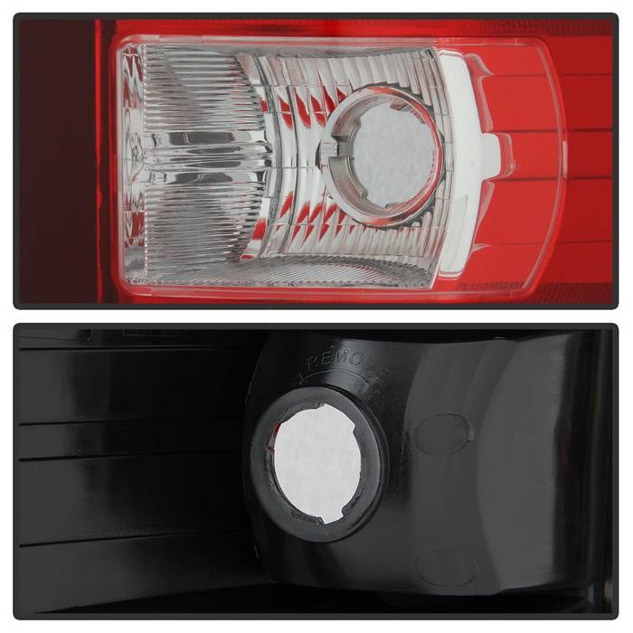 Spyder Auto Tail Light Assembly, Red Lens, Black Housing, Set of 2 – 9045806