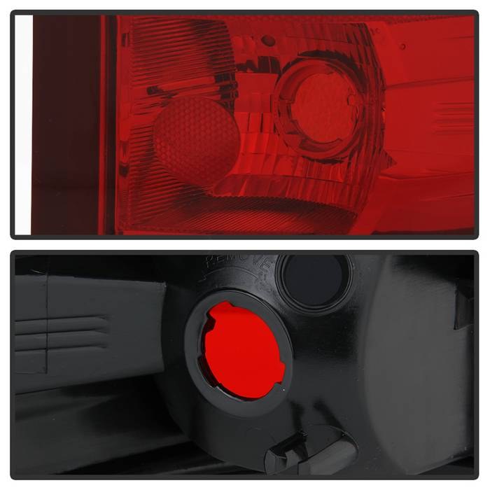 Spyder Auto Tail Light Assembly, Red Lens, Black Housing, Set of 2 – 9045806