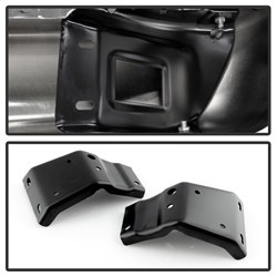 Spyder Auto Bumper, One Piece Design, Mounting Hardware Included, Chrome, Steel – 9047367