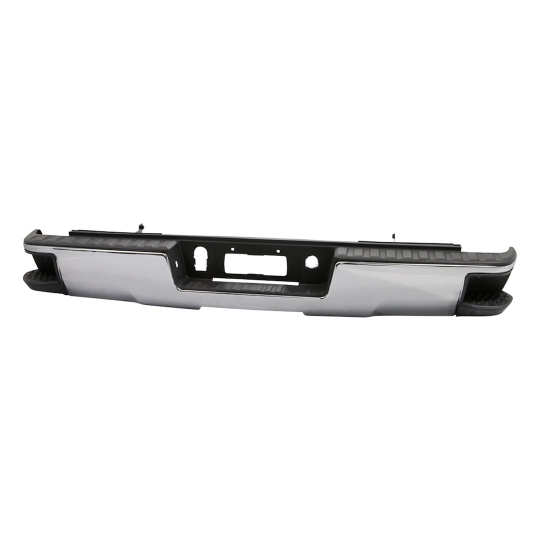 Spyder Auto Bumper, One Piece Design, Direct-Fit, With Mounting Hardware, Chrome, With Corner Steps Hardware/ Step Pads/ Top Step Pads – 9048852