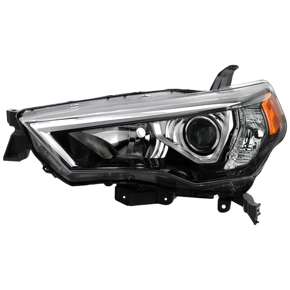 Spyder Auto Headlight Assembly, OE Beam, Clear Lens with Amber Reflectors, Chrome Housing, DOT/ SAE Approved, Single – 9049545