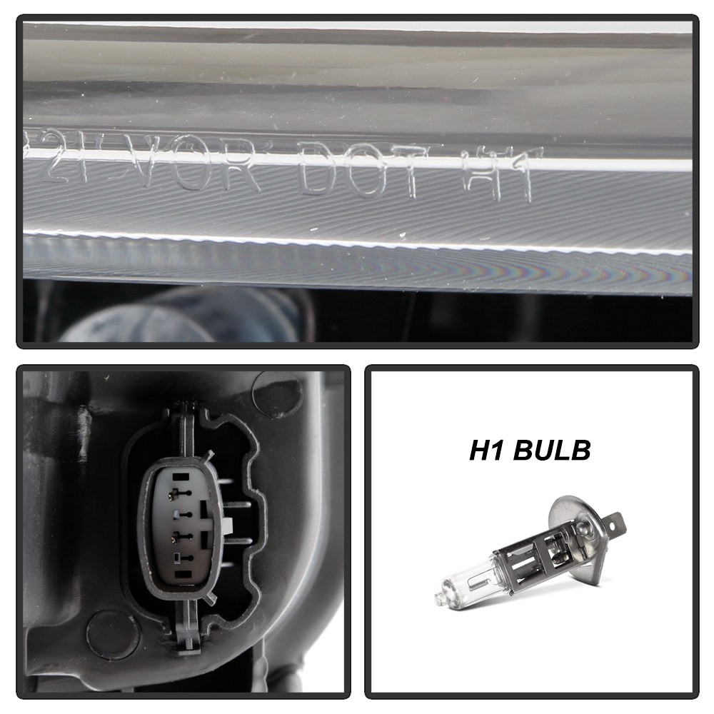 Spyder Auto Headlight Assembly, OE Beam, Clear Lens with Amber Reflectors, Chrome Housing, DOT/ SAE Approved, Single – 9049637