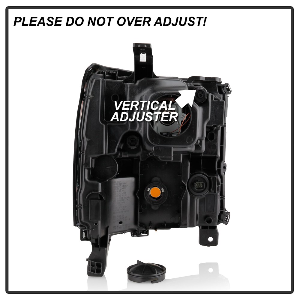 Spyder Auto Headlight Assembly, OE Beam, Clear Lens with Amber Reflectors, Chrome Housing, DOT/ SAE Approved, Single – 9049729